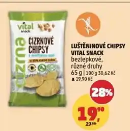 Penny Market Luštěninové chipsy vital snack bezlepkové nabídka