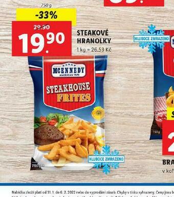 Lidl Steakové hranolky nabídka