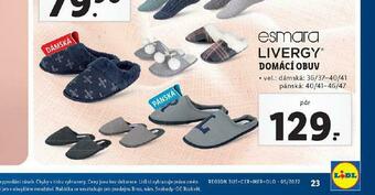 Lidl Domácí obuv nabídka