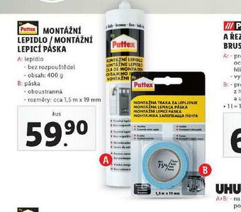 Lidl Montážní lepidlo nabídka