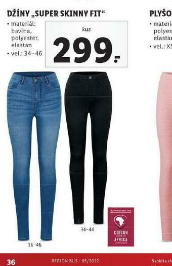 Lidl Džíny super kinny fit nabídka