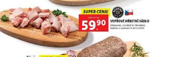 Lidl Vepřové hřbetní sádlo nabídka