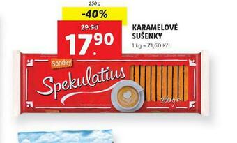 Lidl Karamelové sušenky nabídka