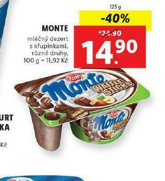 Lidl Zott monte nabídka