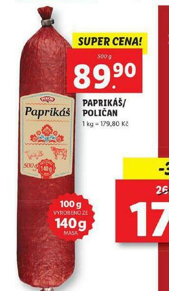 Lidl Paprikáš nabídka