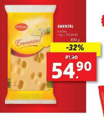 Lidl Ementál nabídka