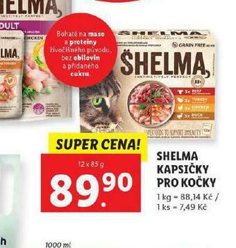 Lidl Shelma kapsičky pro kočky nabídka
