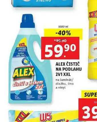 Lidl Alex čistič na podlahy 2v1 xxl nabídka