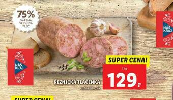 Lidl Řeznická tlačenka nabídka