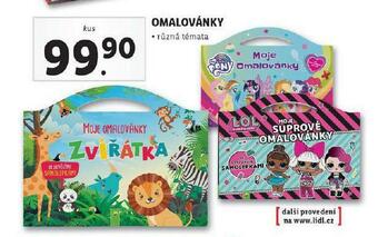 Lidl Omalovánky nabídka