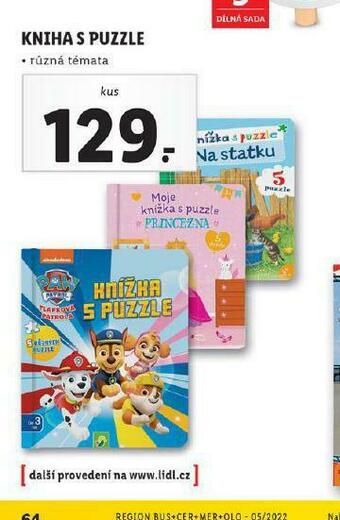 Lidl Kniha s puzzle nabídka