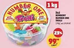 Penny Market Želé bonbony number one trolli nabídka
