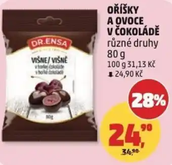 Penny Market Oříšky a ovoce v čokoládě nabídka