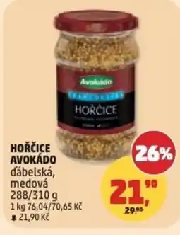 Penny Market HOŘČICE AVOKÁDO ďábelská, medová nabídka