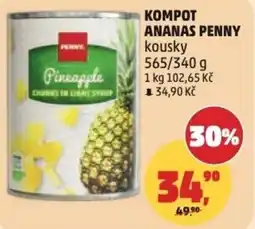 Penny Market Kompot ananas penny kousky nabídka