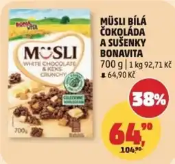 Penny Market Müsli bílá čokoláda a sušenky bonavita nabídka