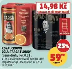 Penny Market Royal crown cola, targa florio nabídka