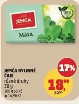 Penny Market Jemča bylinné čaje nabídka