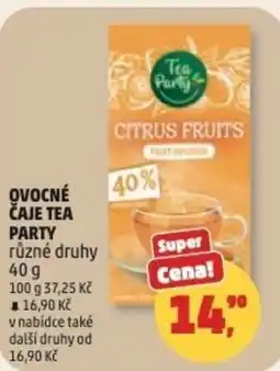 Penny Market Ovocné čaje tea party nabídka