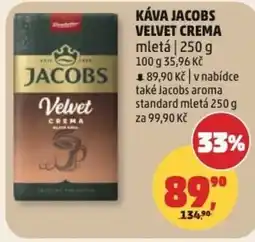 Penny Market Káva jacobs velvet crema mletá nabídka
