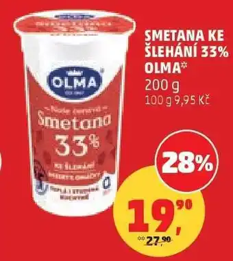 Penny Market Smetana ke šlehání 33%, Olma nabídka