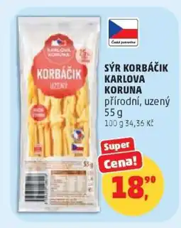 Penny Market SÝR KORBÁČIK KARLOVA KORUNA nabídka