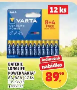 Penny Market BATERIE LONGLIFE POWER VARTA nabídka