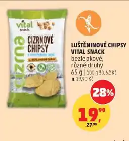 Penny Market LUŠTĚNINOVÉ CHIPSY VITAL SNACK nabídka