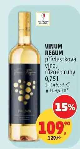 Penny Market VINUM REGUM přívlastková vína nabídka