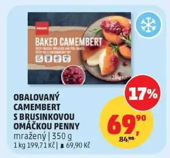 Penny Market Obalovaný Camembert s brusinkovou omáčkou PENNY nabídka