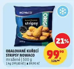 Penny Market OBALOVANÉ KUŘECÍ STRIPSY NOWACO nabídka