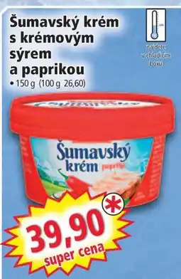 Norma Šumavský krém s krémovým sýrem a paprikou nabídka