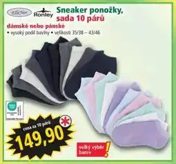 Norma Sneaker ponožky, sada 10 párů nabídka