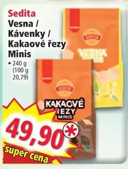Norma Sedita Vesna / Kávenky / Kakaové řezy Minis nabídka