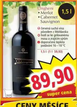 Norma Ungheni Merlot Cabernet Sauvignon nabídka