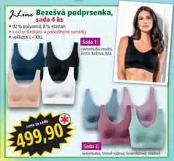 Norma Bezešvá podprsenka, sada 4 ks nabídka