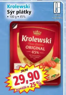 Norma Krolewski Sýr plátky nabídka