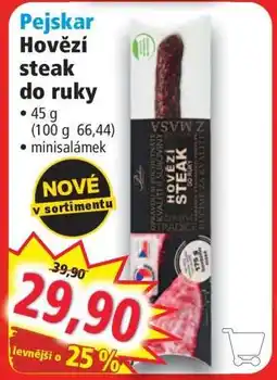 Norma Pejskar Hovězí steak do ruky nabídka