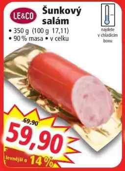 Norma Šunkový salám nabídka