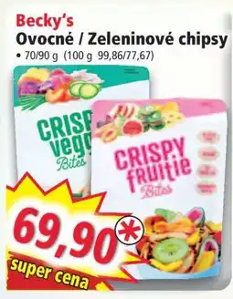 Norma Becky's Ovocné / Zeleninové chipsy nabídka