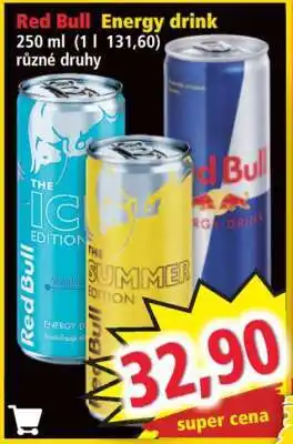 Norma Red Bull energy drink nabídka