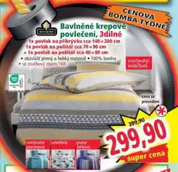 Norma Bavlněné krepové povlečení, 3dílné nabídka