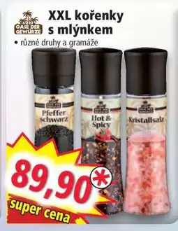 Norma XXL kořenky s mlýnkem nabídka