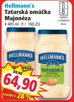 Norma HELLMANN'S TATARSKÁ OMÁČKA, MAJONÉZA nabídka