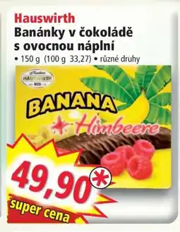 Norma Hauswirth Banánky v čokoládě s ovocnou náplní nabídka