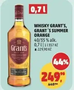 Penny Market Whisky grant's, grant's summer orange nabídka