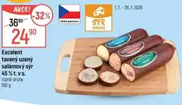 Globus Excelent tavený uzený salámový sýr 45%t.vs. nabídka