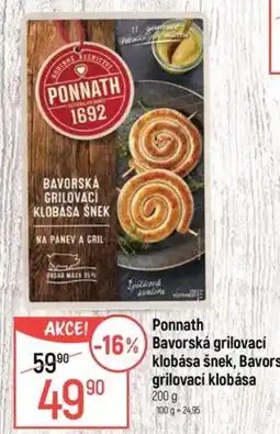 Globus Ponnath Bavorská grilovací klobása šnek, Bavorská grilovací klobása nabídka
