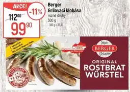 Globus Berger Grilovací klobása nabídka