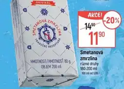 Globus Smetanová zmrzlina nabídka